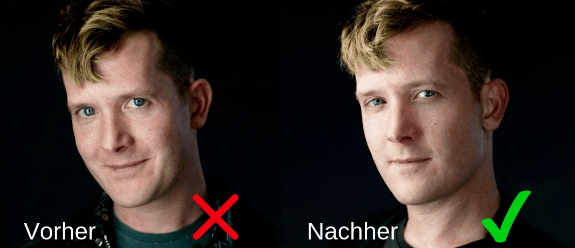 tinderfotos optimieren squinch trick attraktiver aussehen 3