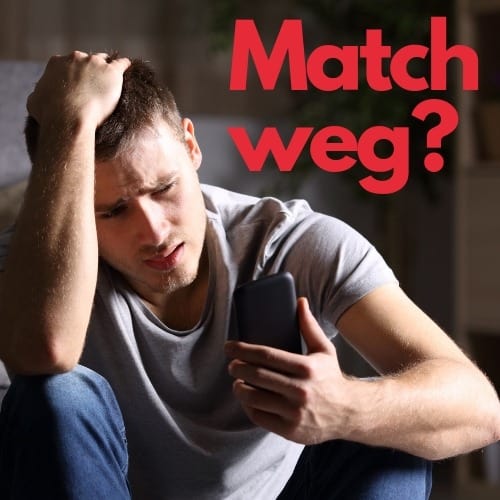tinder Match weg vorschaubild