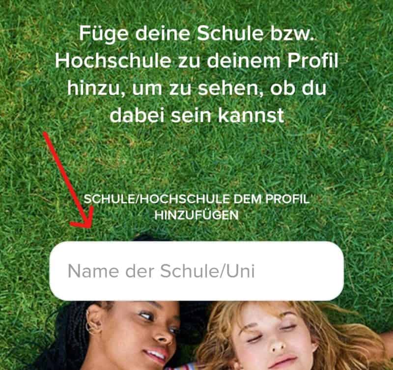 tinder university funktion uni hinzufügen tinder university funktion uni hinzufügen