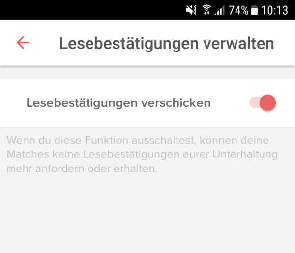 tinder lesebestätigung aktivieren