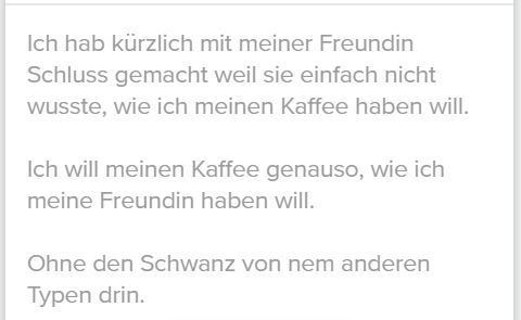 infotext fürs tinder profil vorlage