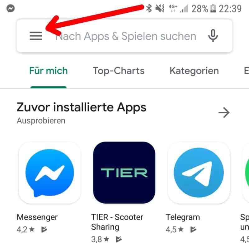 So kündigst du Tinder Platin im Play Store über die Einstellungen