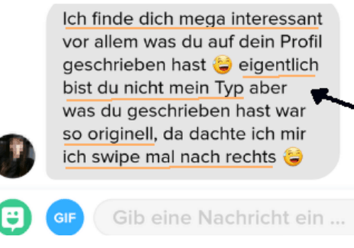 Solche Reaktionen bekommst du mit einer guten Tinder Beschreibung