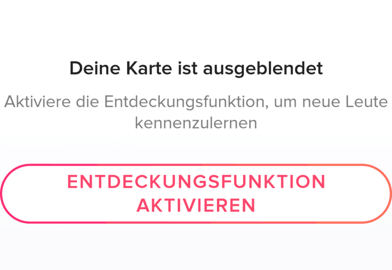 mich auf tinder zeigen deaktivieren