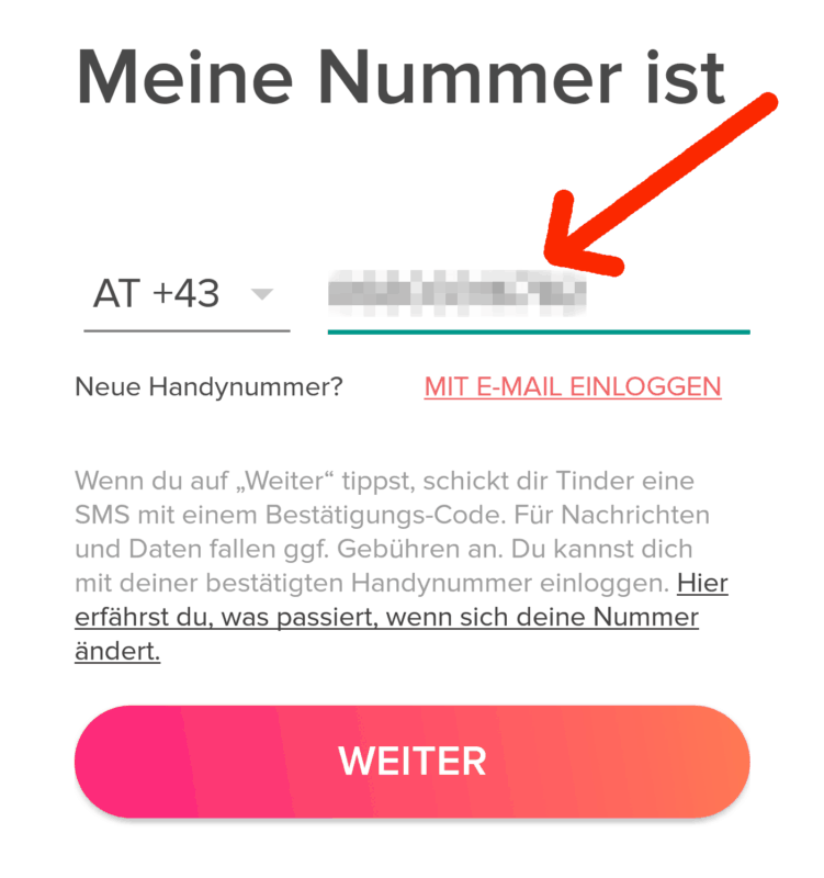 So funktioniert die Tinder App mit Handynummer Anmeldung