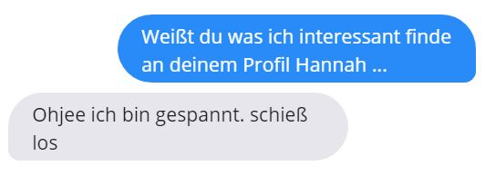 tinder anschreiben beispiel open loop opener 3