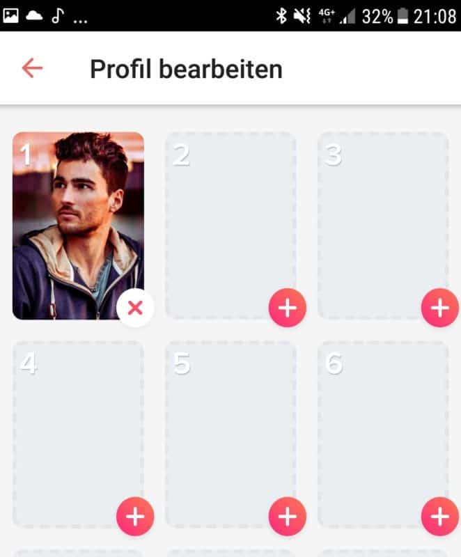 tinder einrichten fotos hochladen