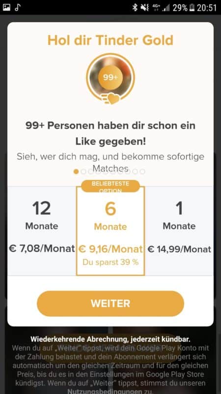 tinder premium funktionen