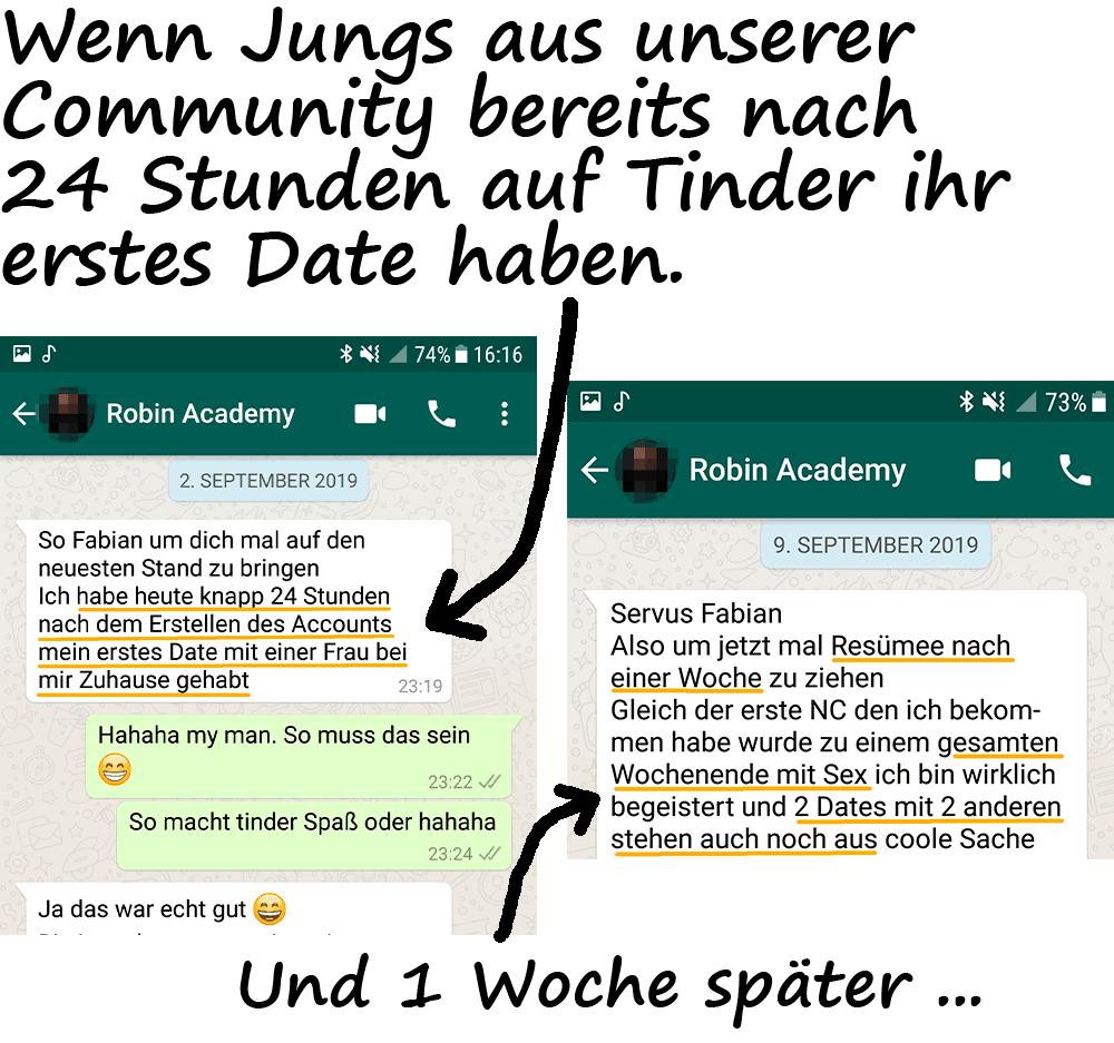 So sieht es aus, wenn man richtig viel Erfolg bei Tinder hat