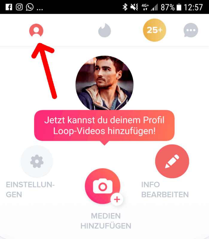 tinder profil einrichten