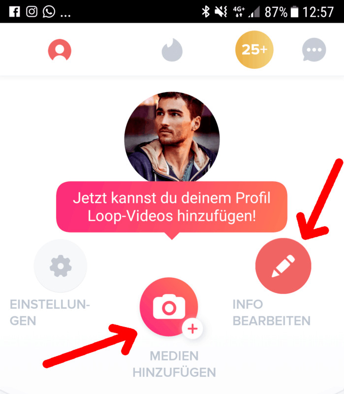 tinderprofil einrichten fotos hochladen