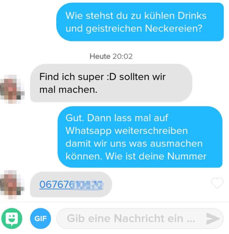 so bekmmst du die nummer im tinder chat