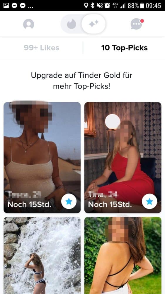 so sieht die tinder top-picks funktion aus