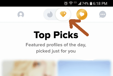 so sah im alten design der tinder diamant aus