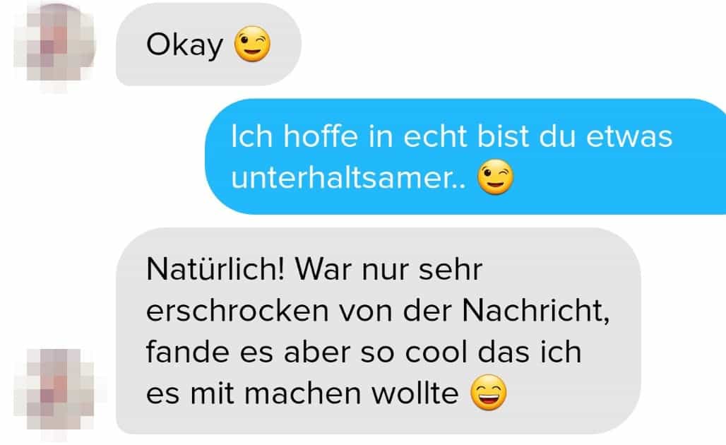 Beispiel fürs Flirten im Chat und Frauen necken