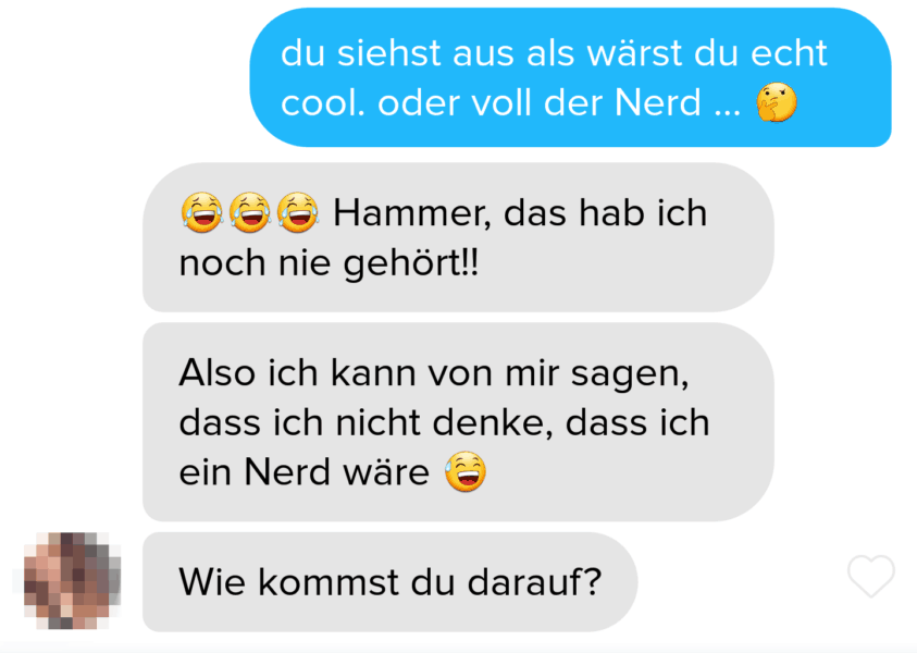 beispiel für flirt mit vermutungen