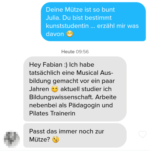 beispiel für flirt mit vermutungen