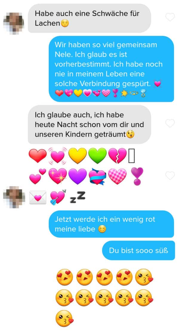 beispiel fürs flirten via textnachricht durch übertreibung