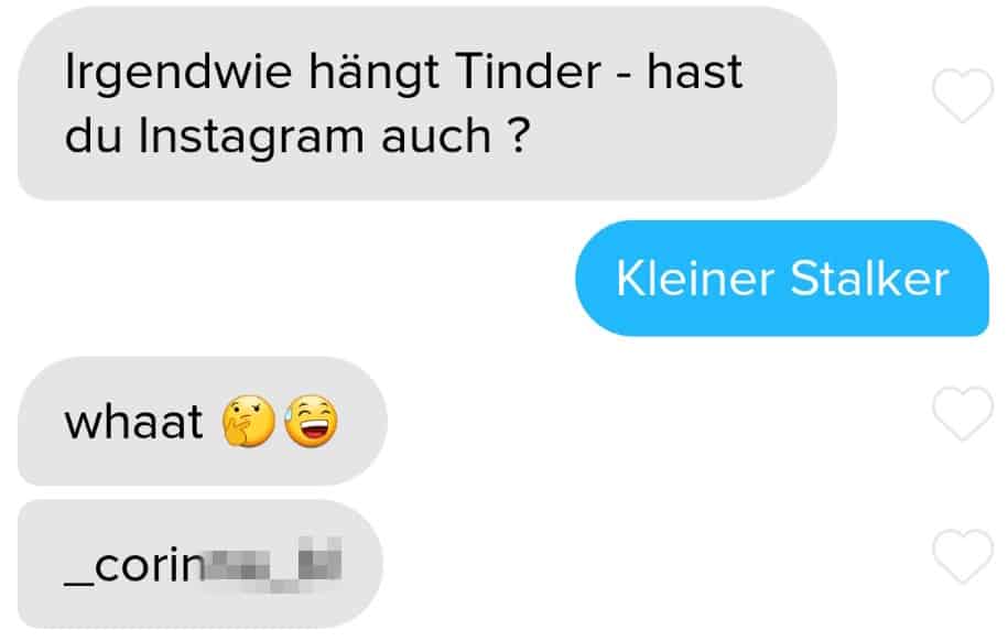 Beispielchat flirten und necken beim Online Dating