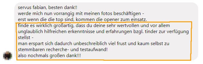 erfahrungsberichte aus der tinderacademy community
