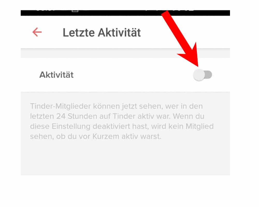so deaktivierst du das tinder kürzlich aktiv feature