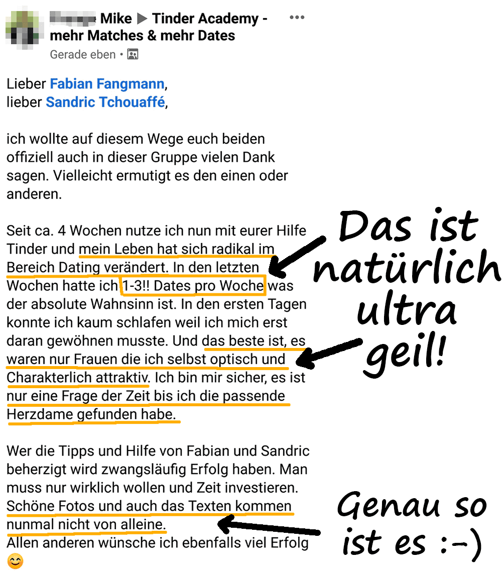 TinderAcademy Erfahrungsbericht von Mike