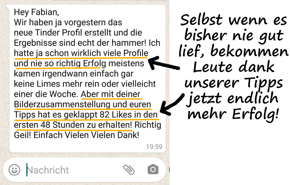 Erfahrungsberichte aus der TinderAcademy