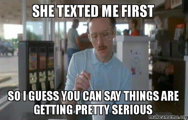 Wenn eine Frau zuerst schreibt in einer Dating-App ist das immer ein sehr gutes Zeichen