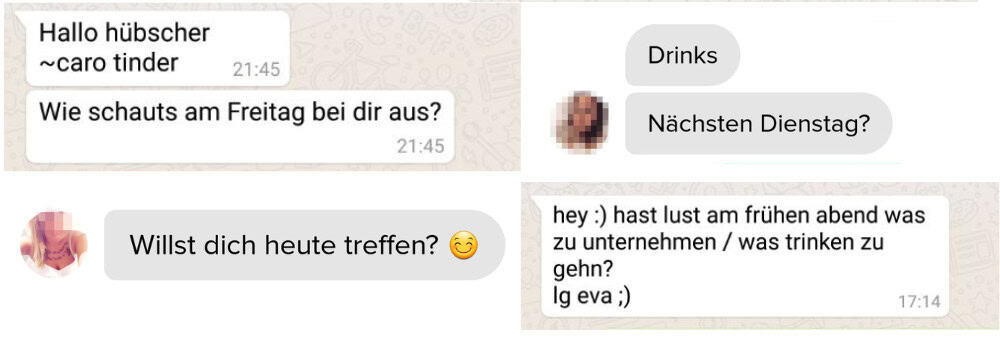 Mit den richtigen Nachrichten wird man beim Dating auf WhatsApp sogar nach Dates gefragt. 