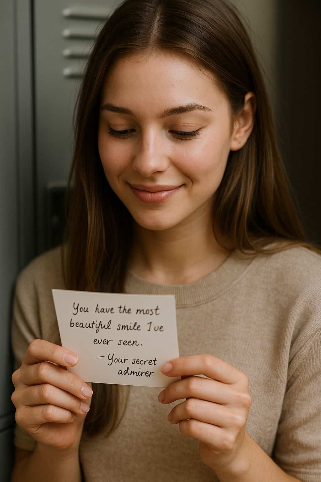 Tinder-Secret-Admirer Symbolhafte Darstellung eines Secret Admirers im echten Leben