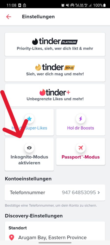 tinder-inkognito-modus-aktivieren So aktivierst du den Tinder Inkognito-Modus