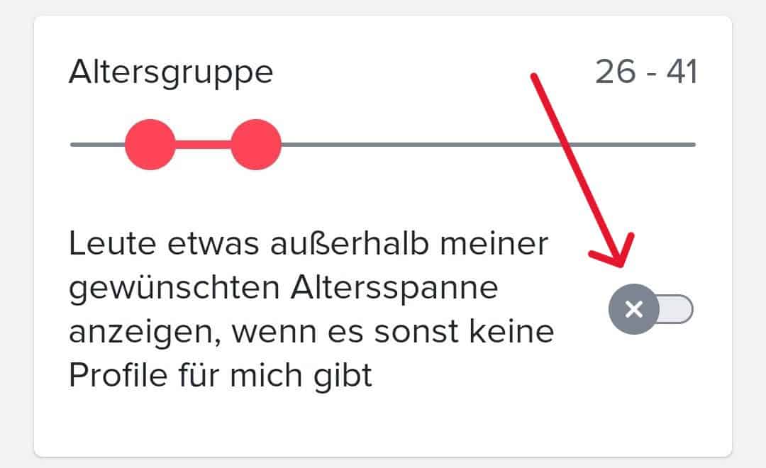 tinder-discovery-einstellungen-altersspanne-erweitern So kannst du die Tinder Discovery-Einstellung der Altersspanne erweitern