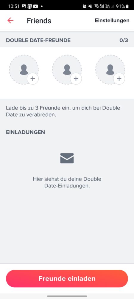 So wählst du Freunde für das Tinder Double Date Feature aus